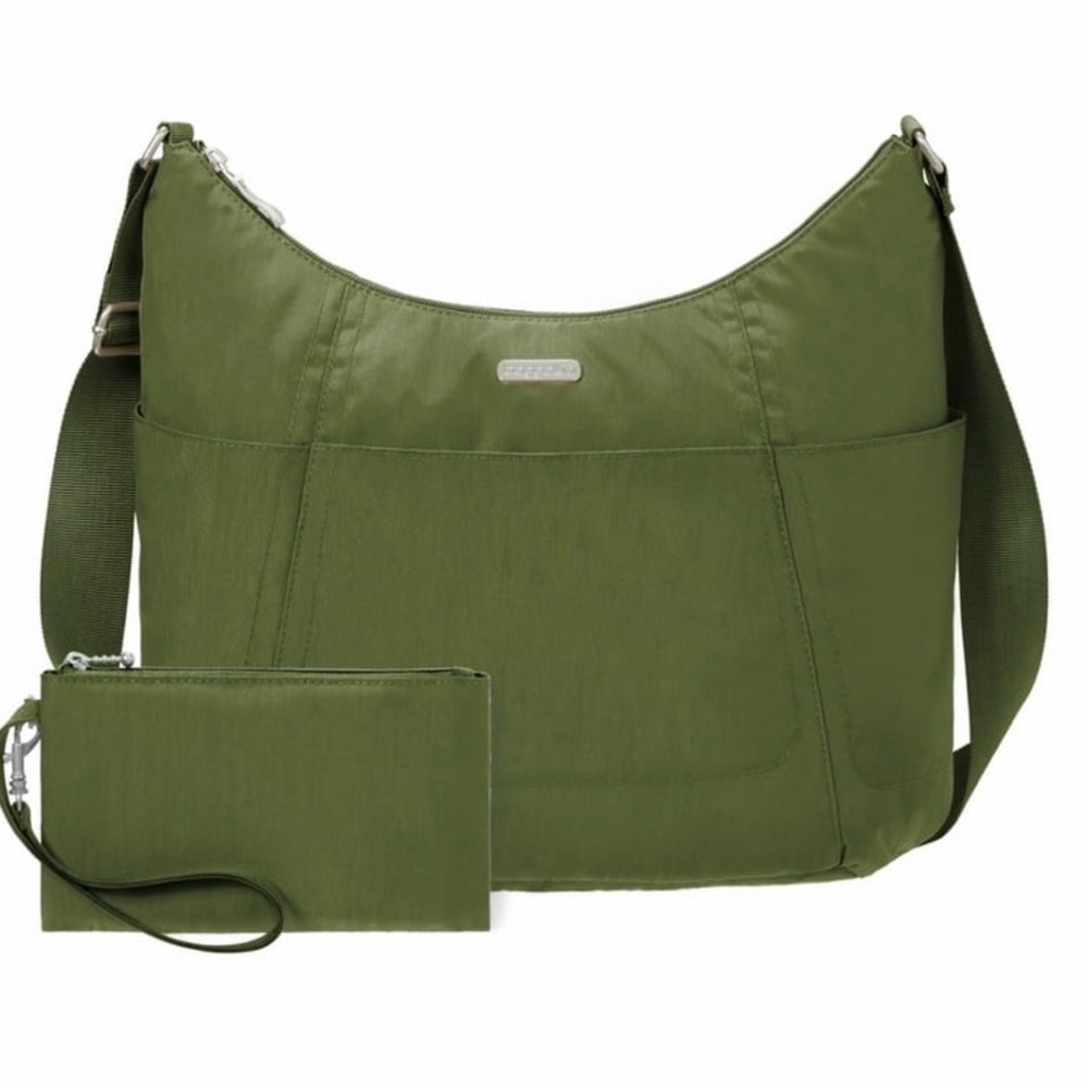 Baggallini Olive Crossbody Bag with Wristlet